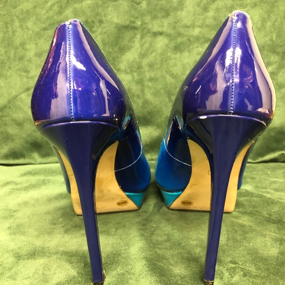 Jessica Simpson Blue Ombré Platform Heels 8.5 - Picture 2 of 8